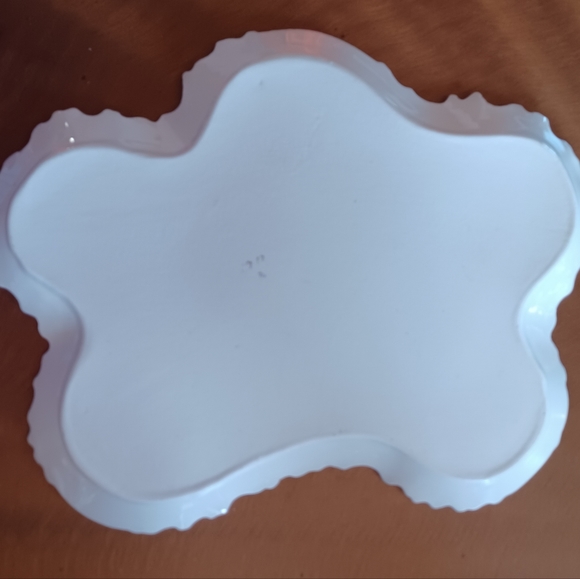 Antique Delicate Dish Floral Victorian Vanity Table Pink Blue Trinket Dresser - Picture 5 of 8